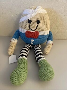 Pebble Humpty Dumpty Handmade Crocheted Doll Plush 14"